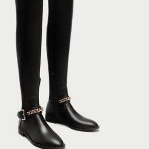 Over the knee Zara buckle boots